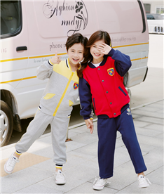 冬季中小學生運動衛衣（藍紅灰）