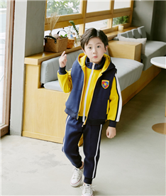 冬季男中小學生運動服裝（帶背心）