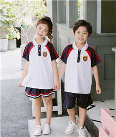 夏季中小學生校服（白黑）