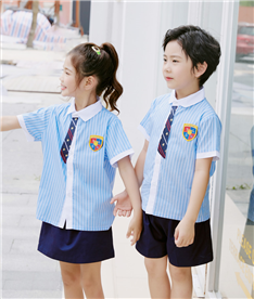 夏季中小學生校服帶假領帶（側面照）
