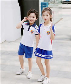 夏季中小學生校服（白藍）