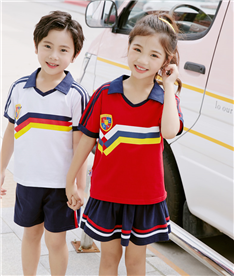 夏季中小學生運動服V領