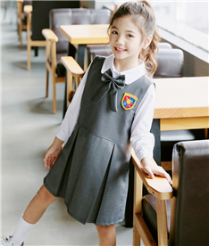 冬季女中小學生禮服（灰）