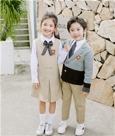 冬季中小學生禮服（米灰色）