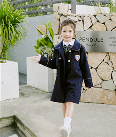 冬季女中小學生禮服（深藍）
