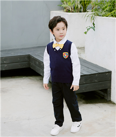 冬季中小學生禮服（深藍白）